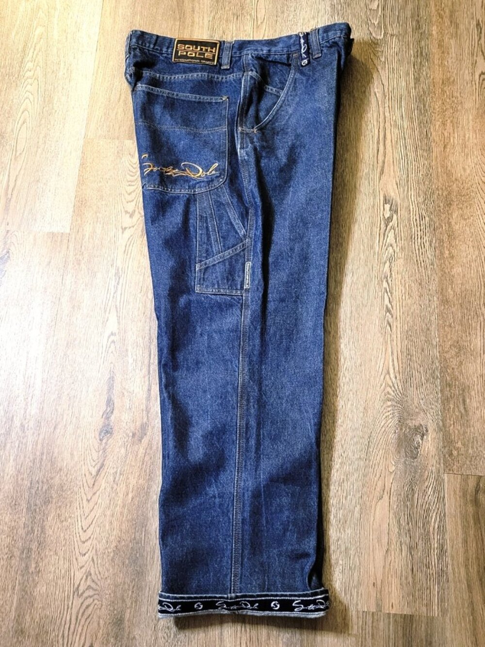 Rare SouthPole International Sports Carpenter Jeans Mens 38 (36x30) 90s Wide Leg
